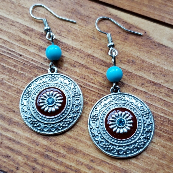 Vintage Bohemian earrings - Picture 2 of 2